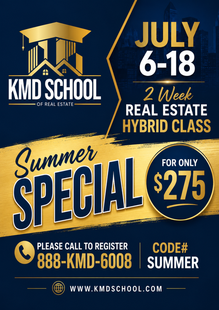 2 Week Real Estate Hybrid Class – Summer Special
