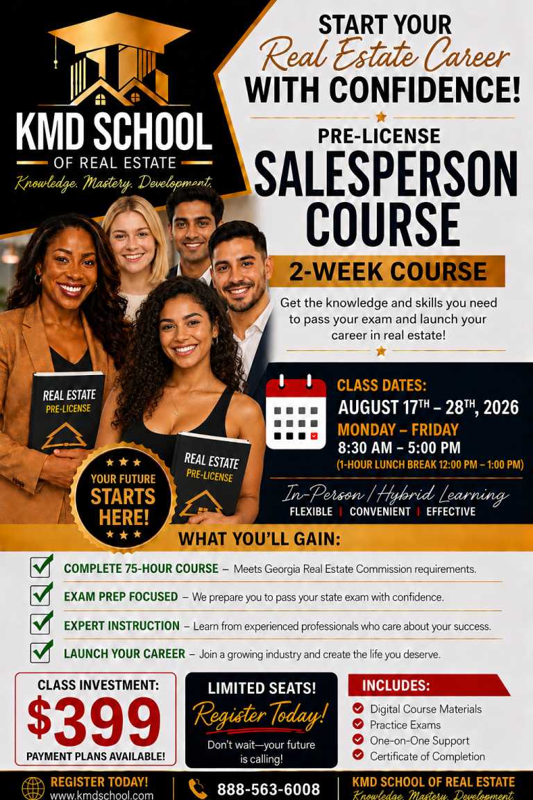 Pre-License Salesperson Course (2-Week Course)